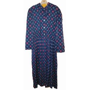 Vintage 80s Leslie Fay Dresses size 18 secretary dress Plus Size Maxi dress